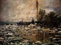 Monet, Claude Oscar - Break-up Of Ice, Lavacourt